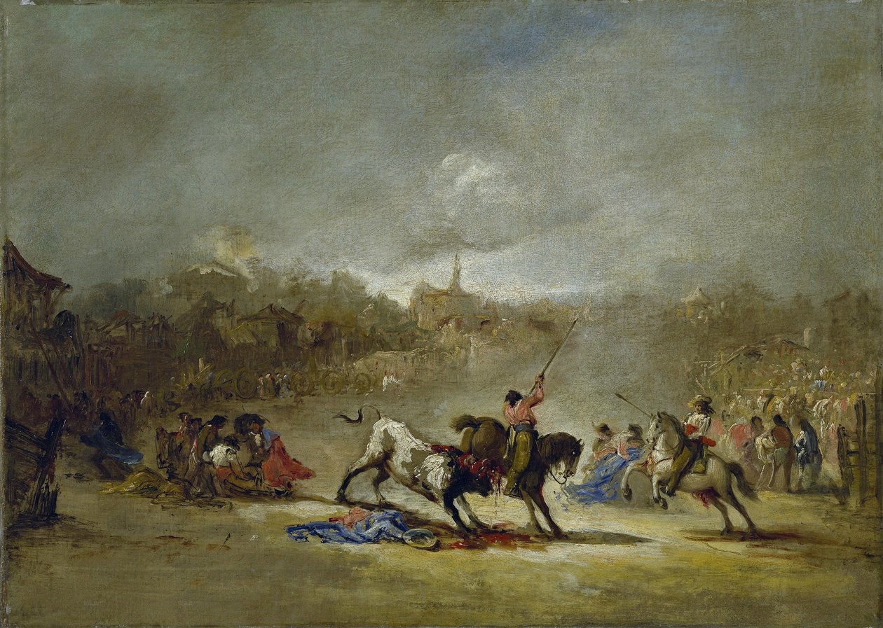 Luck of stavs. Olja på duk av Eugenio Lucas Velázquez