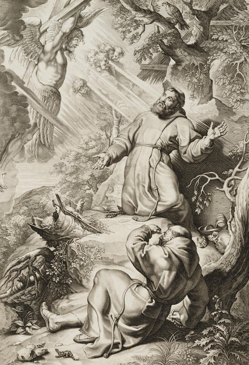 Saint Francis Receiving the Stigmata av Lucas Vorsterman