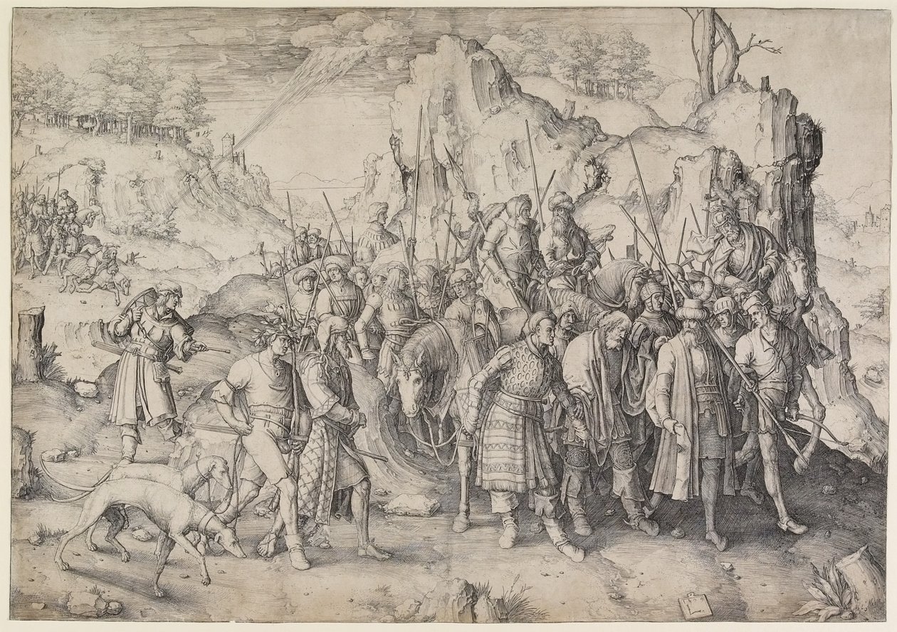 St Pauls omvandling, 1509 av Lucas van Leyden