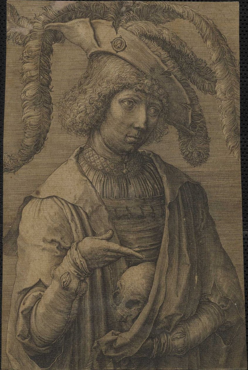 Porträtt av en ung man av Lucas van Leyden