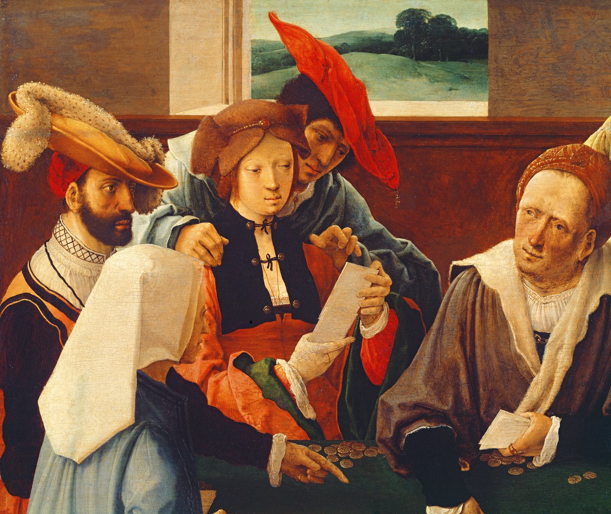 Kortspelarna (detalj av 69590) av Lucas van Leyden