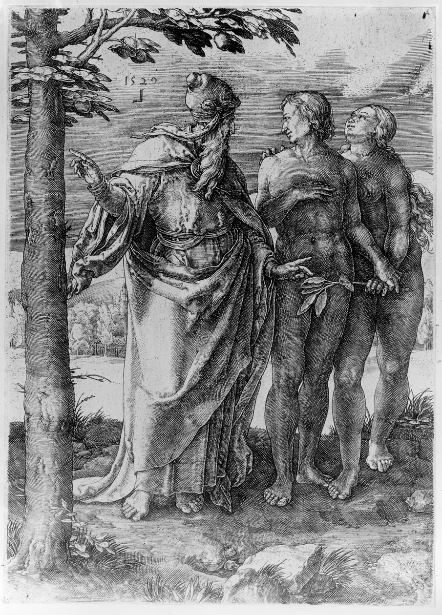 Det första förbudet, 1529 av Lucas van Leyden
