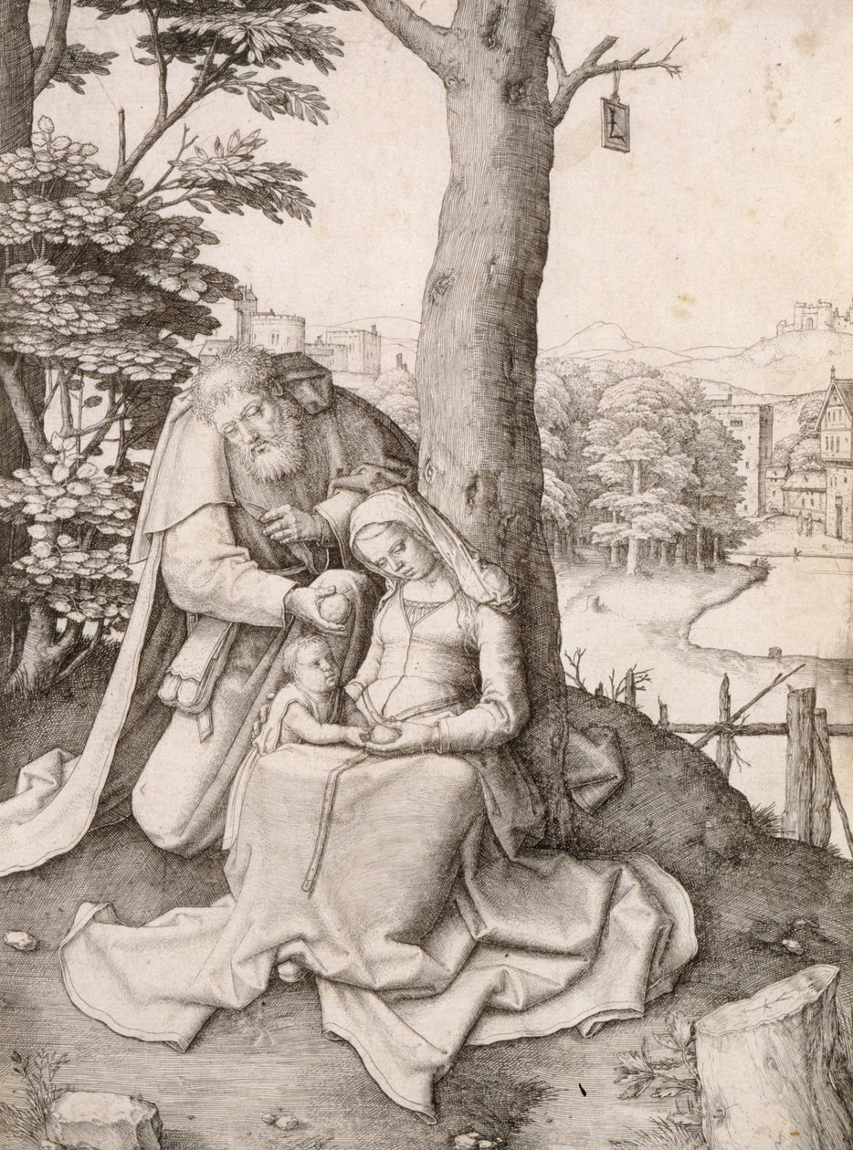 The Holy Family av Lucas van Leyden