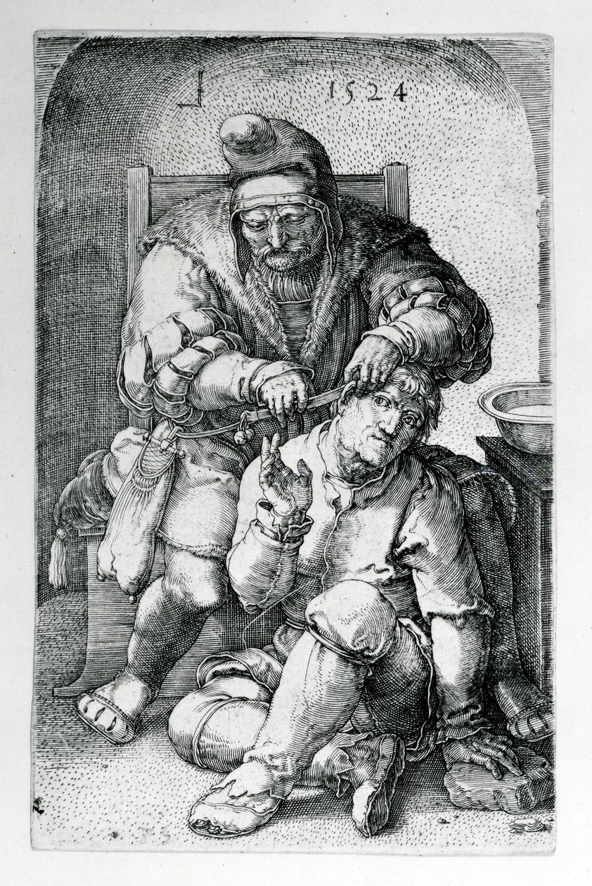 Kirurgen, 1524 av Lucas van Leyden