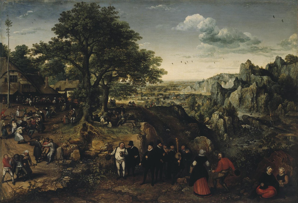 Landscape with a Rural Festival av Lucas van Valckenborch