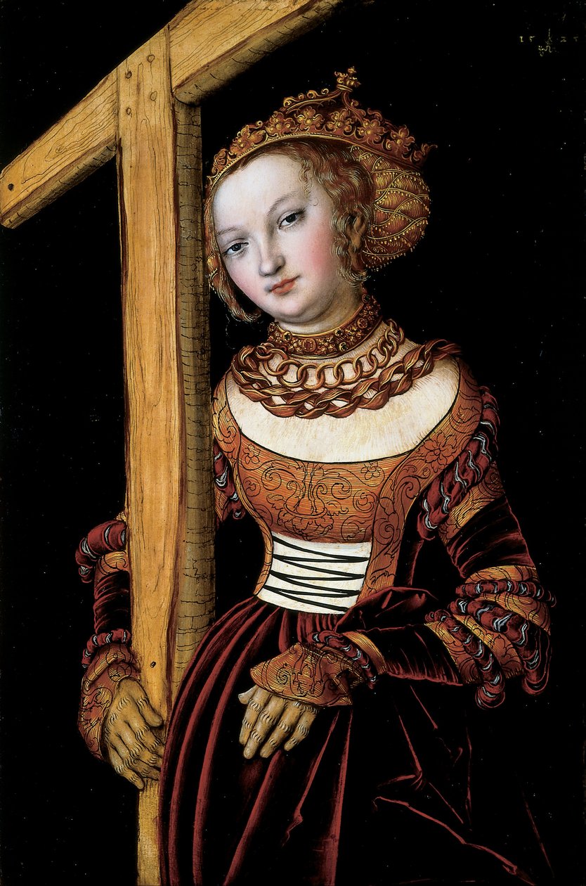 Saint Helena with the Cross av Lucas Cranach the Elder