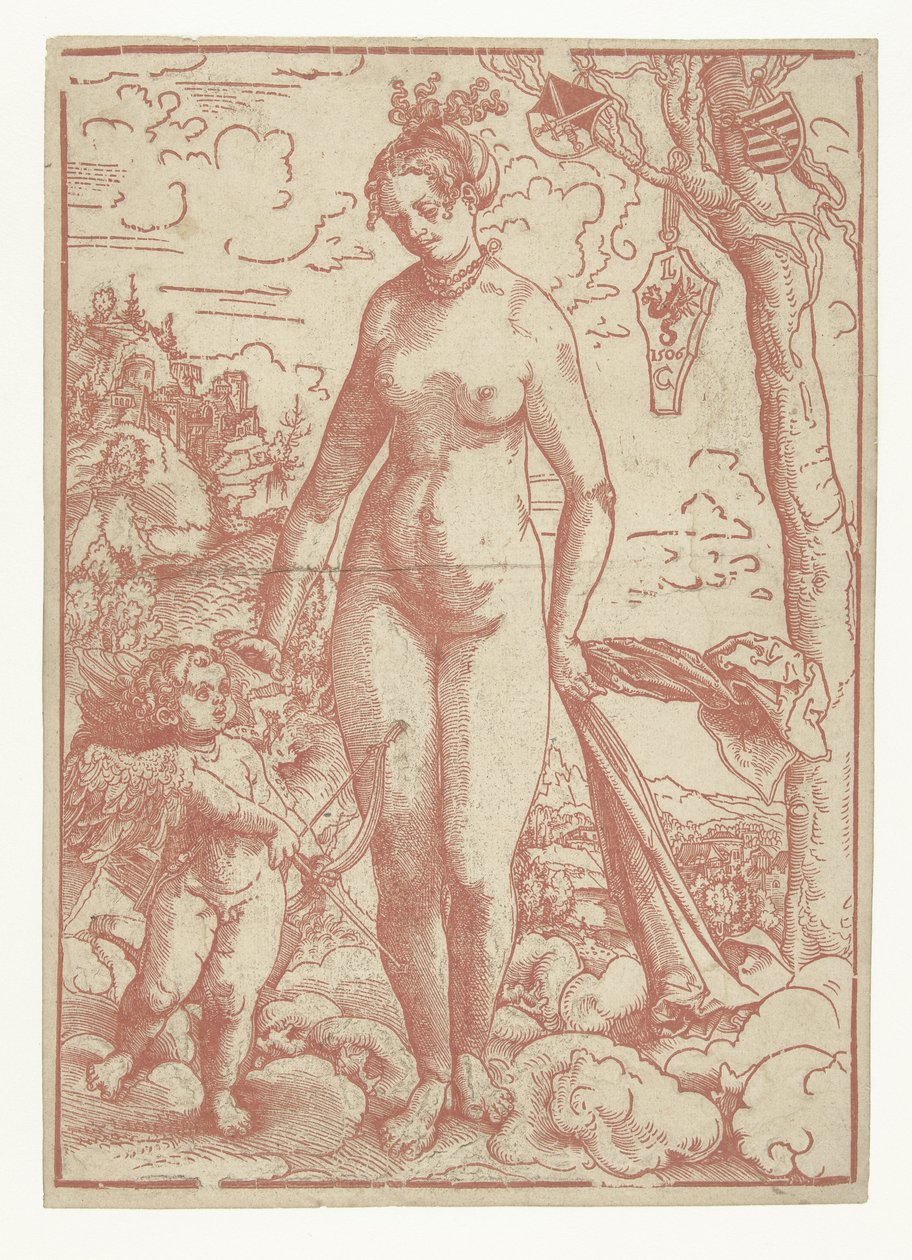 Venus i kärlek av Lucas Cranach