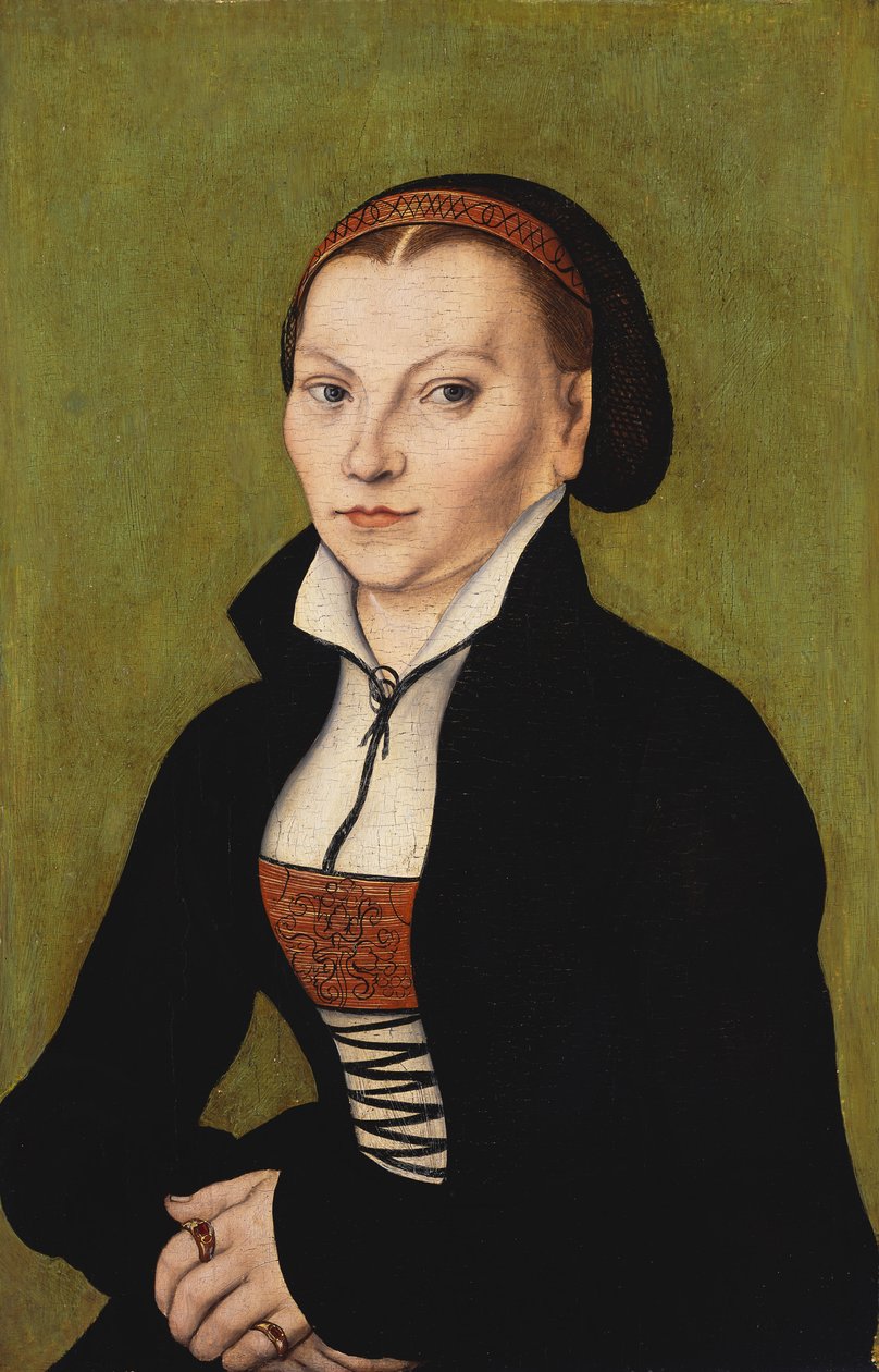 Porträtt av Katharina von North av Lucas Cranach