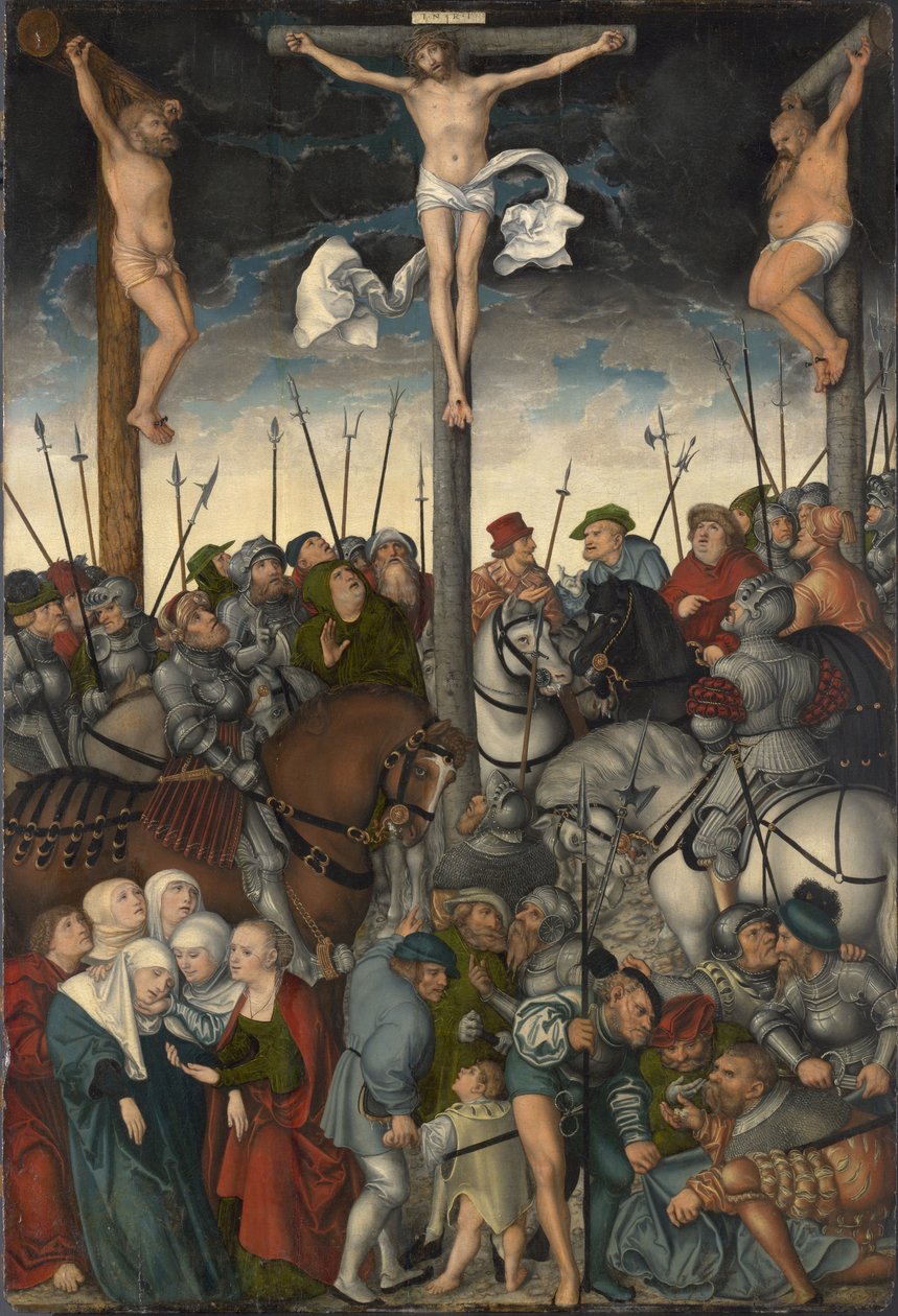 Korsfästelsen, 1538 av Lucas Cranach