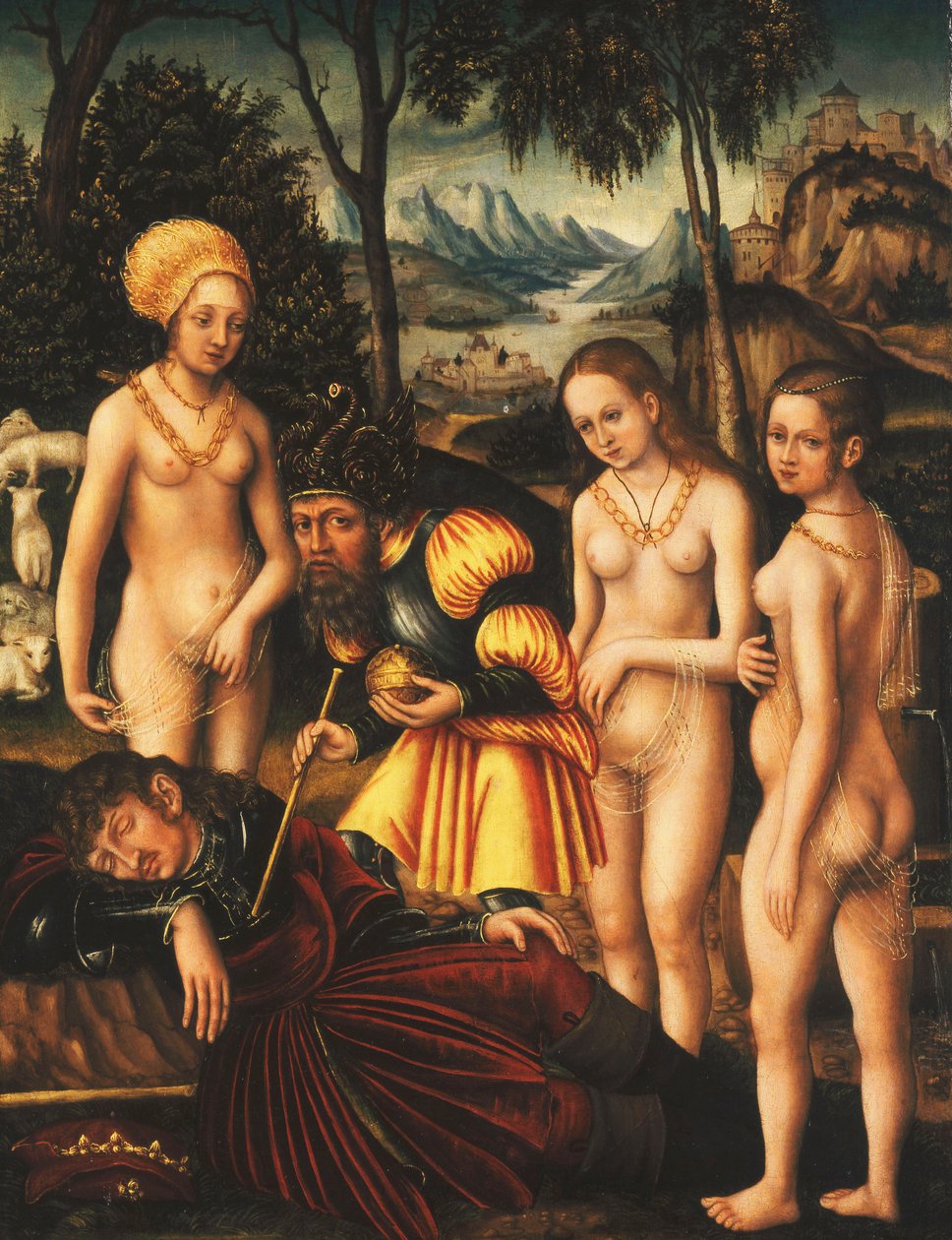 The Judgment of Paris, c.1507 av Lucas Cranach