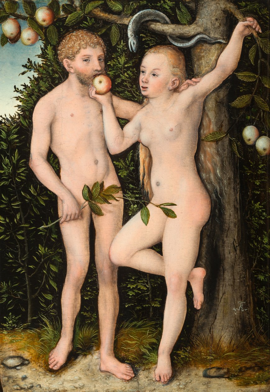 Adam och Eva av Lucas Cranach the Elder