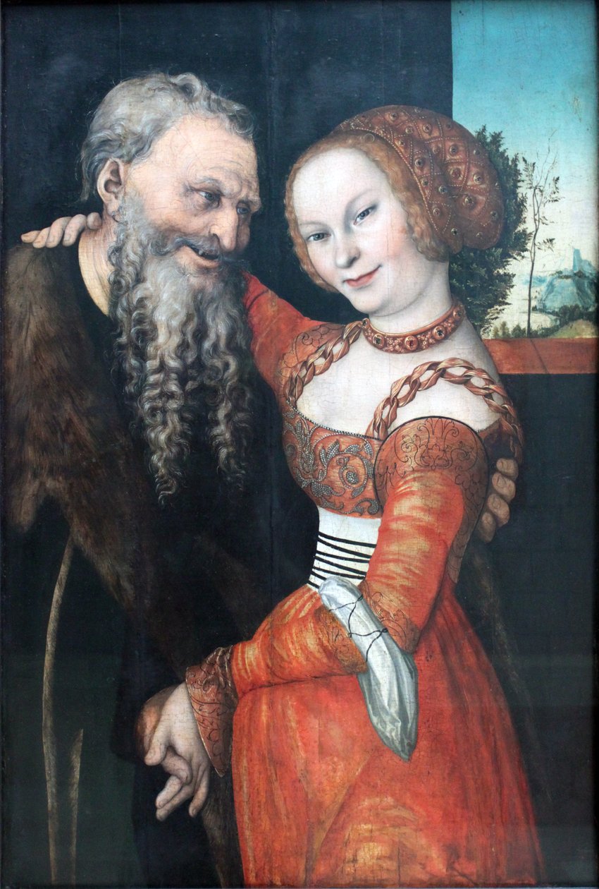 Ett dåligt matchat par av Lucas Cranach the Elder