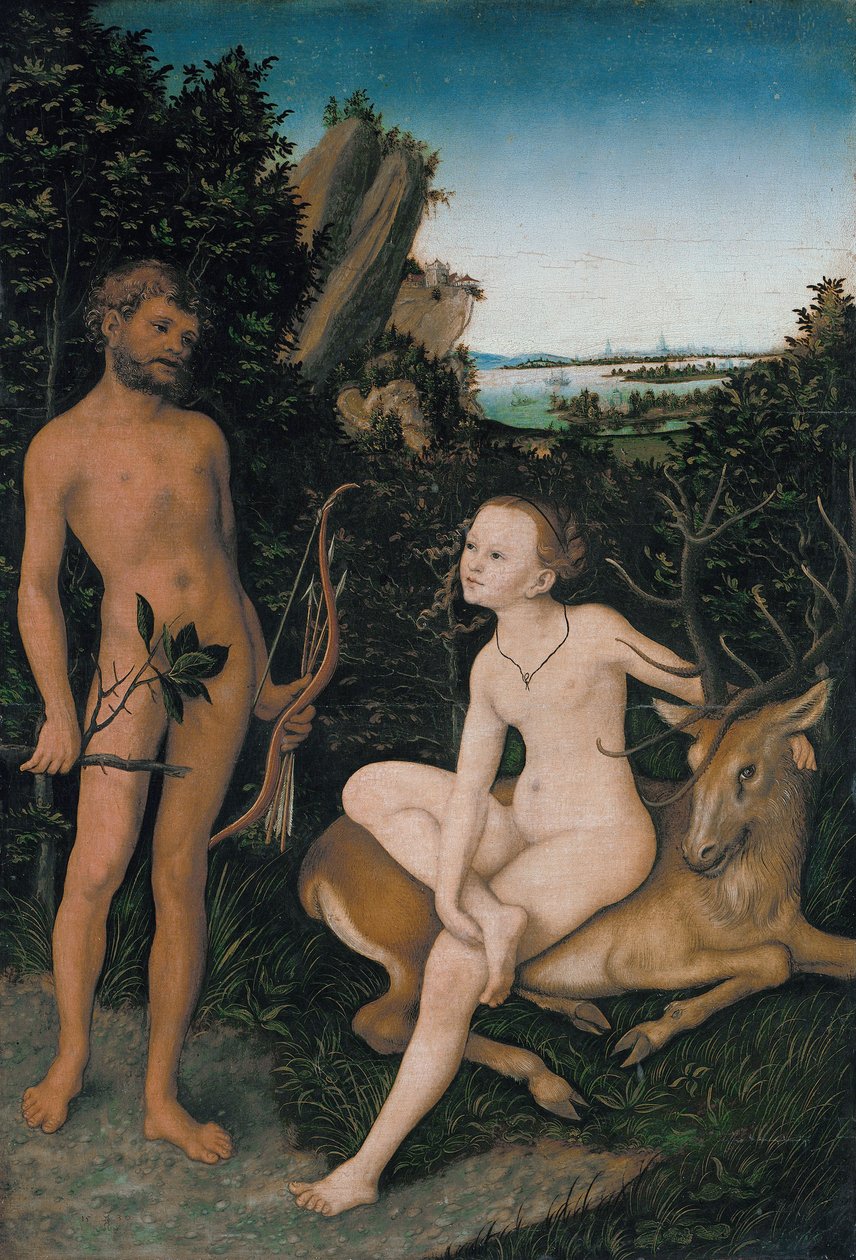 Apollo och Diana av Lucas Cranach the Elder