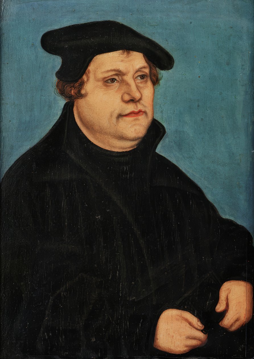Porträtt av Martin Luther av Lucas Cranach the Elder