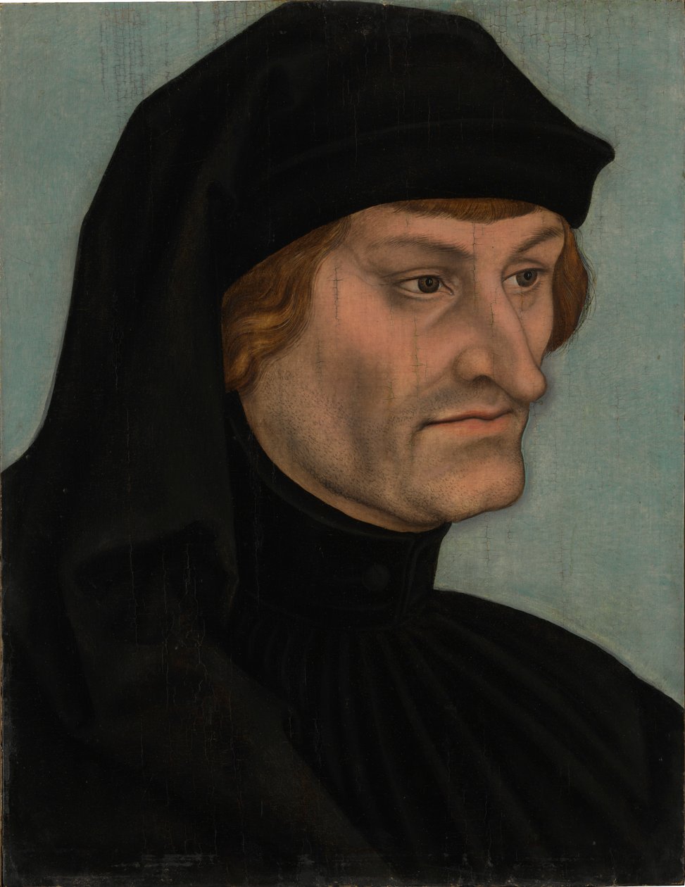 Porträtt av Rudolf Agricola - Porträtt av Geiler von Kaysersberg av Lucas Cranach the Elder