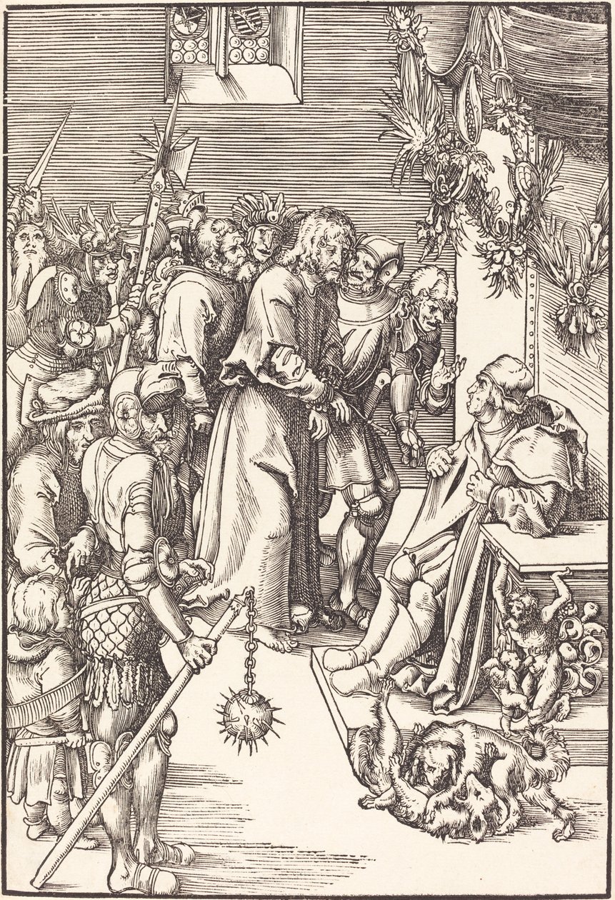 Kristus före Kaifas av Lucas Cranach the Elder