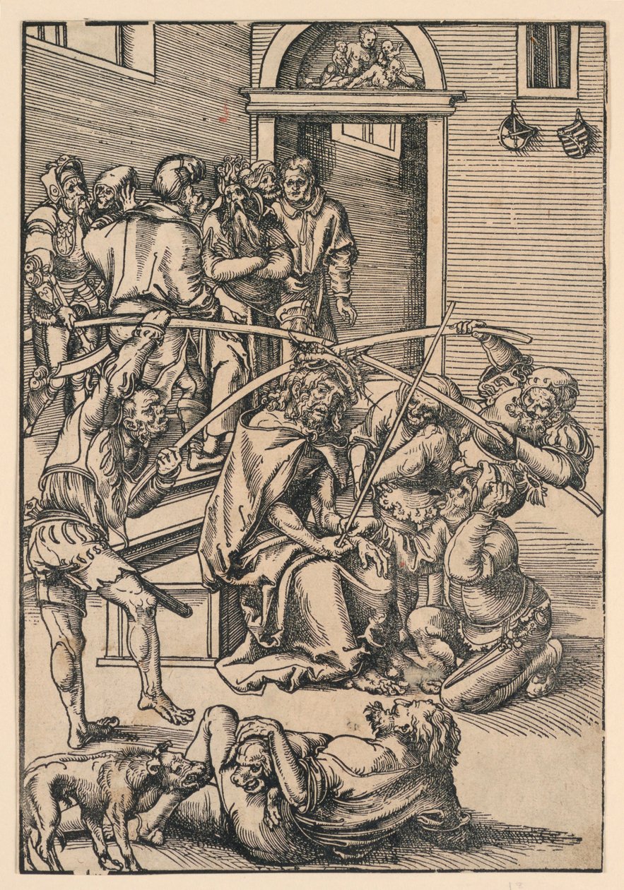 Törnekrona, illustration från "The Passion" av Lucas Cranach the Elder