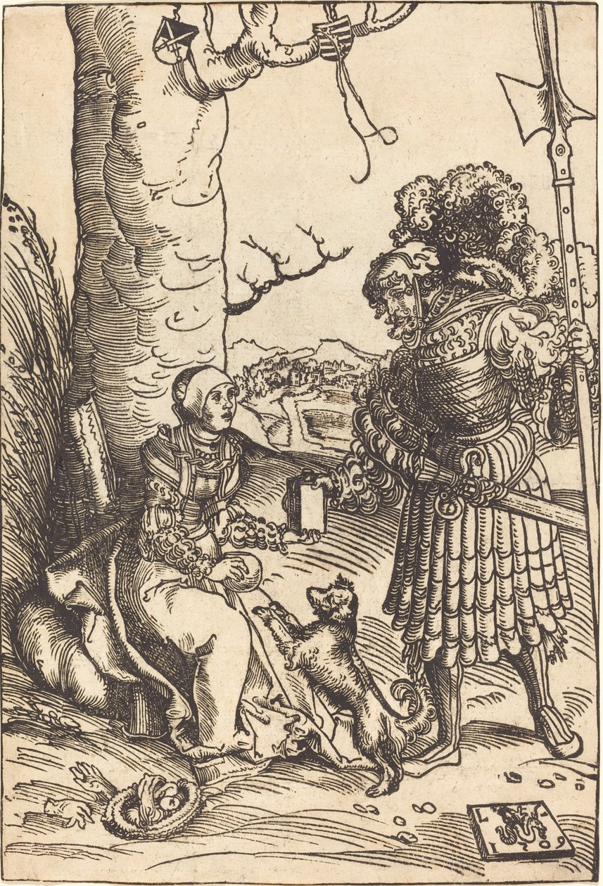 David och Abigail av Lucas Cranach the Elder