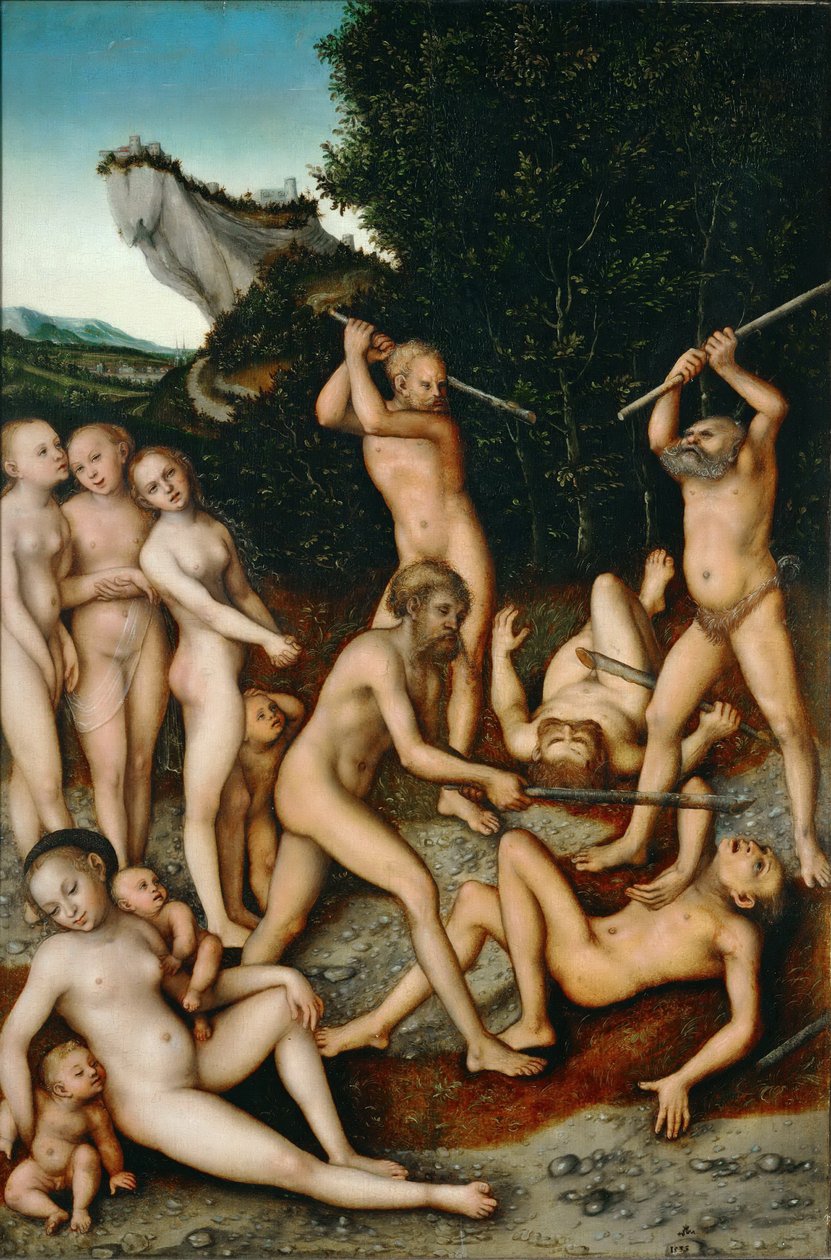 Svartsjukans frukter (Silveråldern) av Lucas Cranach the Elder