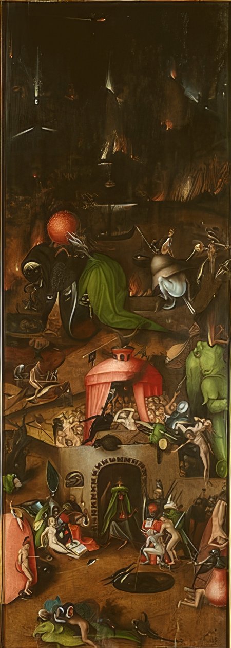 Bevingat altare med den sista domen. Omkring 1524 av Lucas Cranach the Elder