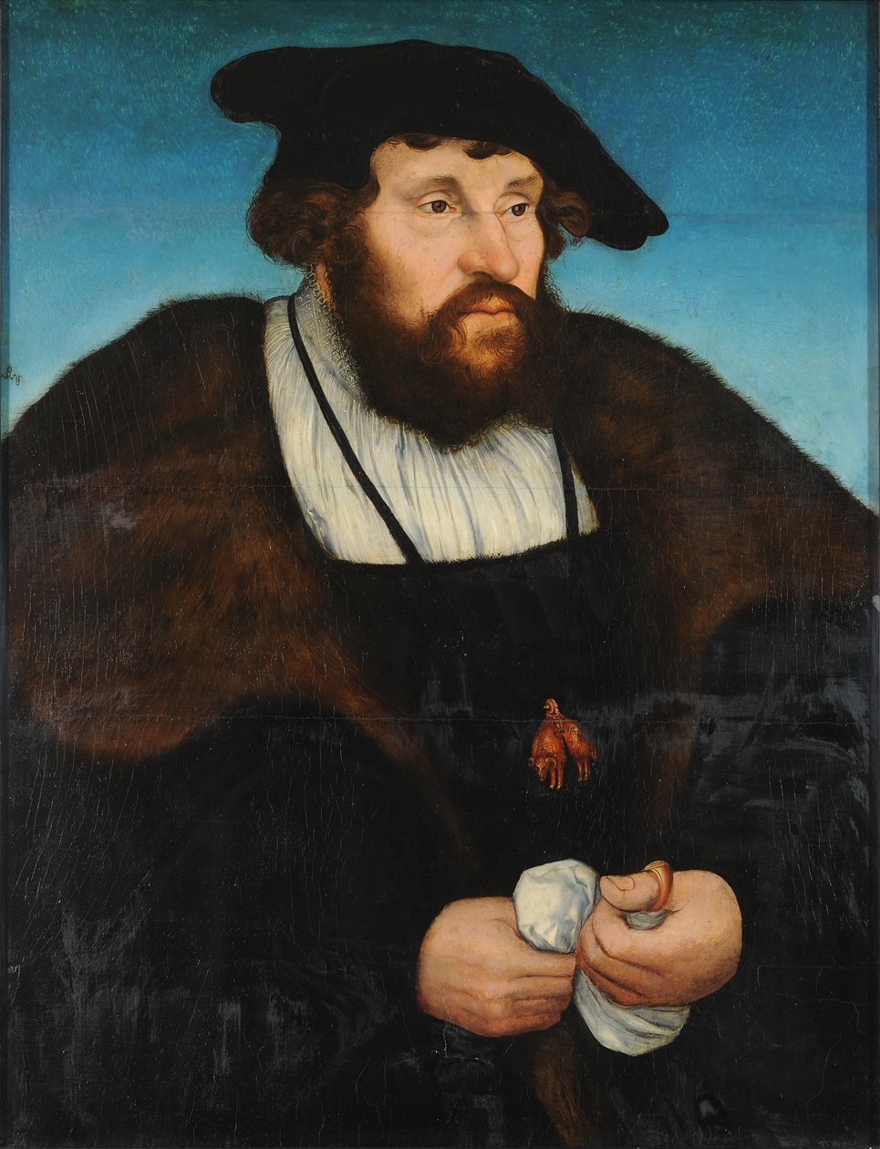 Tyska: Bildnis Christians II, König von Dänemark Porträtt av Christian II, kung av Danmark av Lucas Cranach the Elder