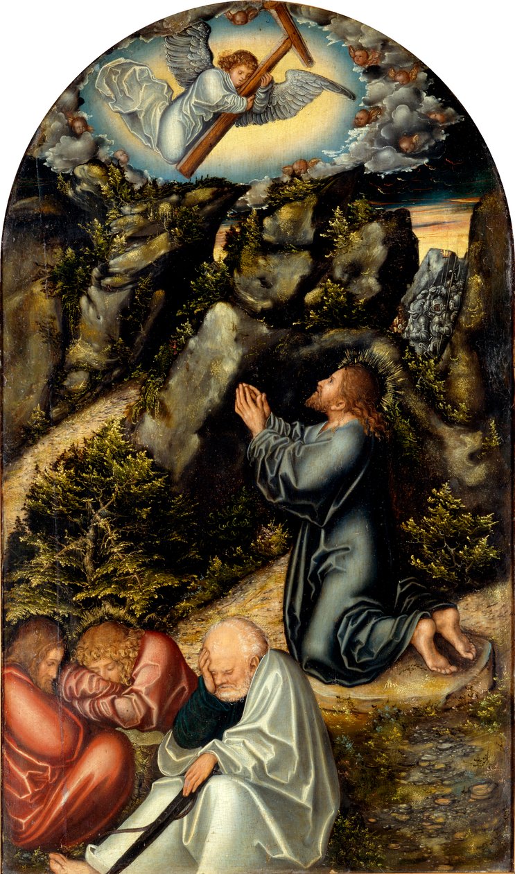 Tyska: Christus am Ölberg Plåga i trädgården av Lucas Cranach the Elder