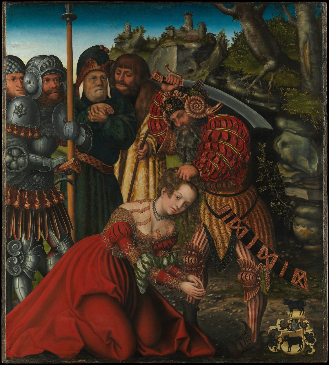 Tyska: Das Martyrium der Heiligen Barbara Den heliga Barbaras martyrium av Lucas Cranach the Elder