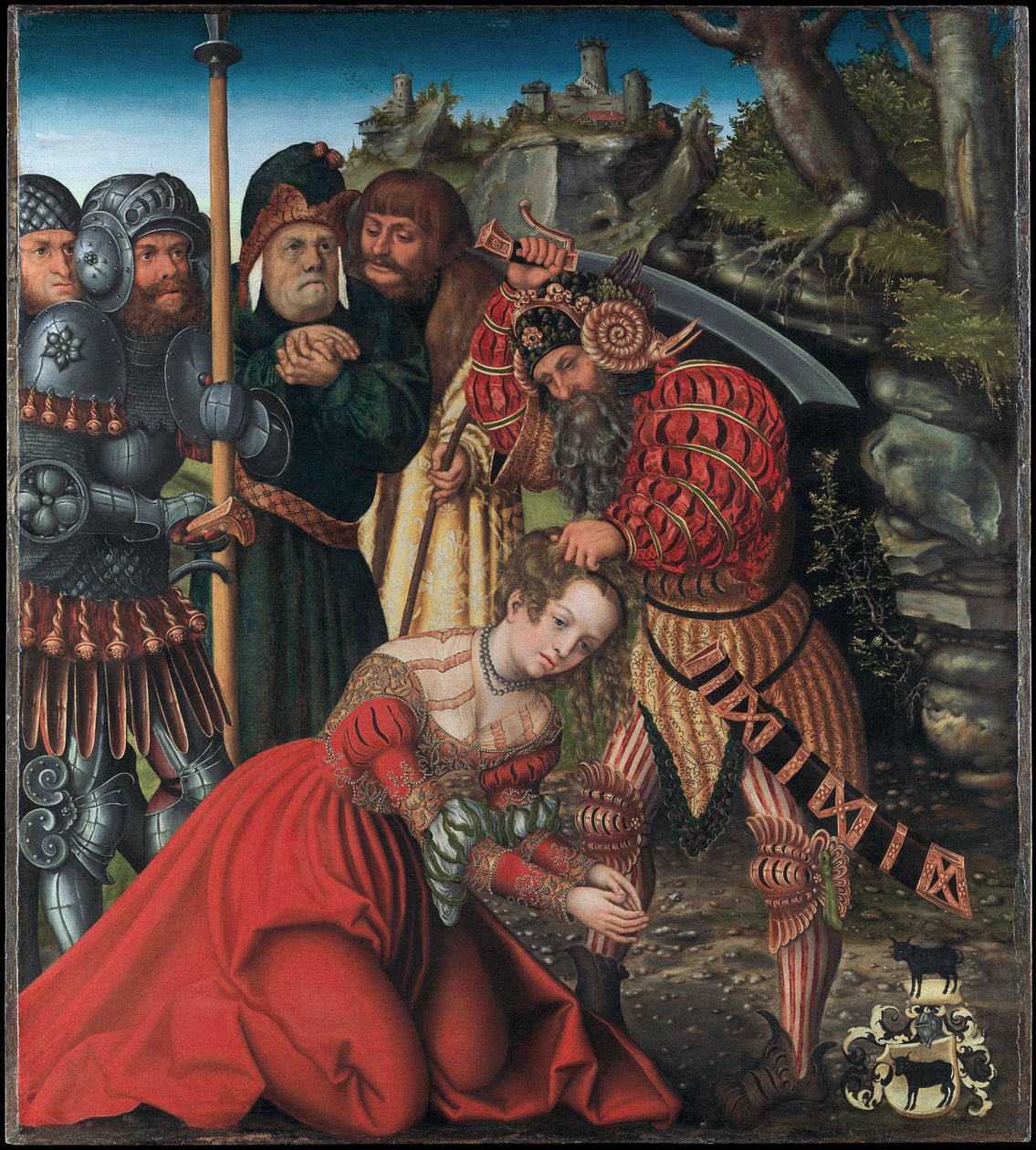 Tyska: Das Martyrium der Heiligen Barbara Den heliga Barbaras martyrium av Lucas Cranach the Elder