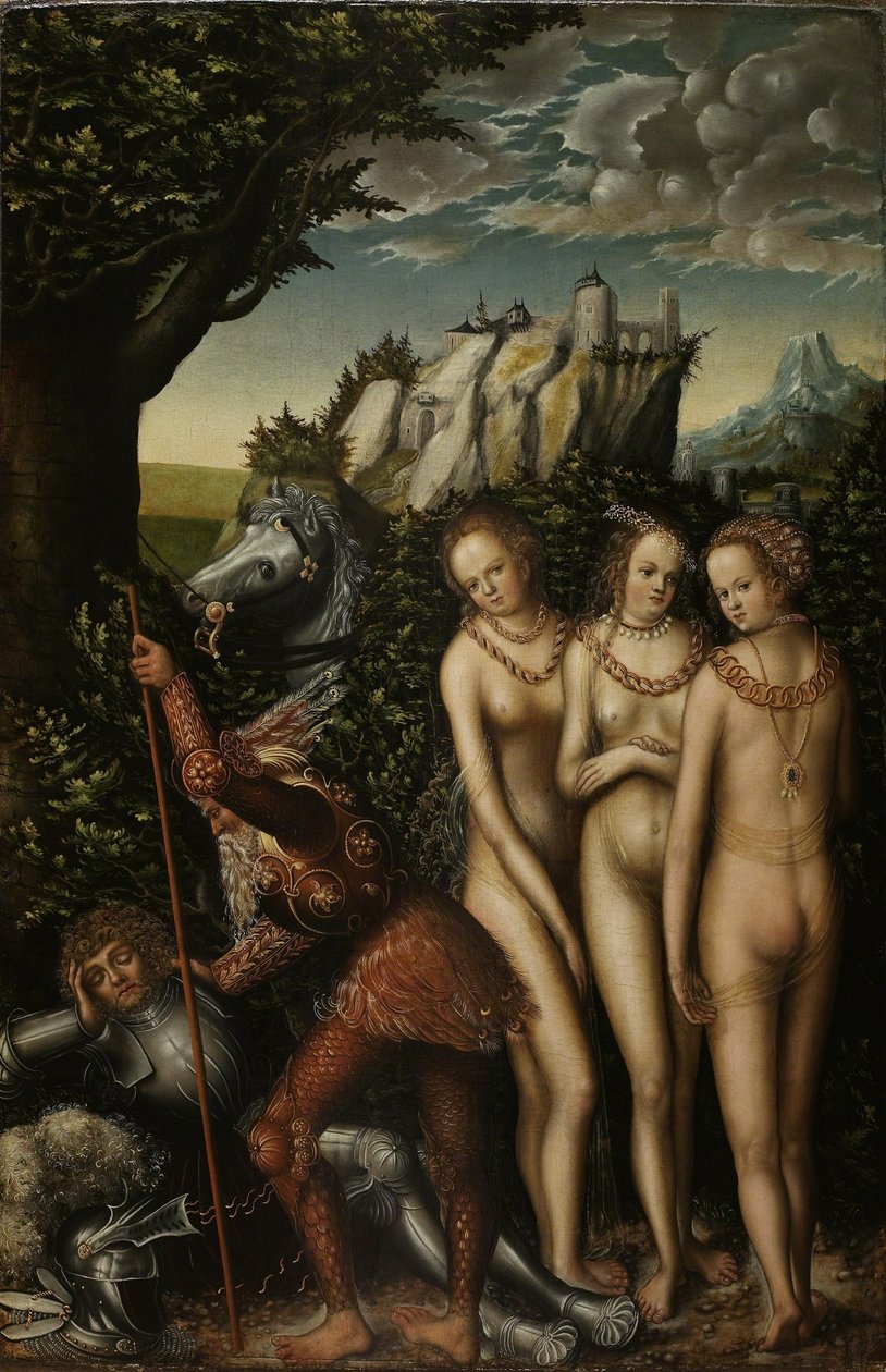 Tyska: Das Urteil des Paris Domen i Paris av Lucas Cranach the Elder