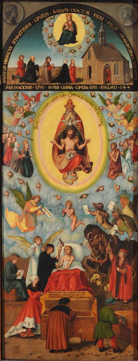 Tyska: Der Sterbende Den döende mannen av Lucas Cranach the Elder