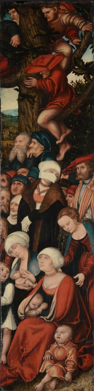 Tyska: Die Predigt Johannes des Täufers Johannes Döparens predikan av Lucas Cranach the Elder