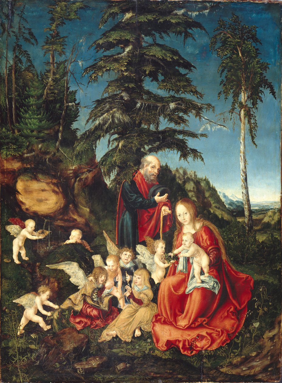 Tyska: Vila på flygresan till Egypten Vila på flygresan till Egypten av Lucas Cranach the Elder
