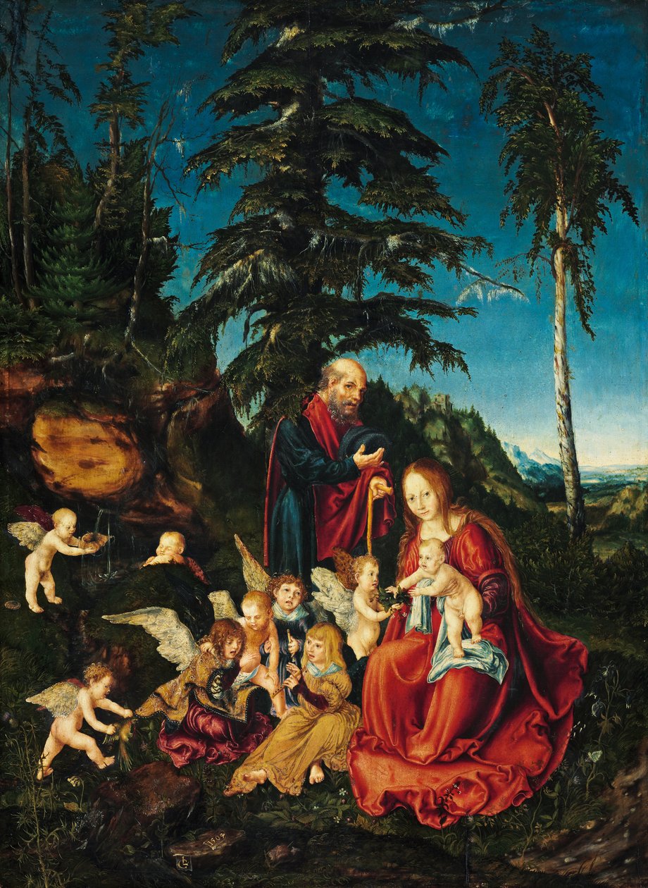 Tyska: Vila på flygresan till Egypten Vila på flygresan till Egypten av Lucas Cranach the Elder