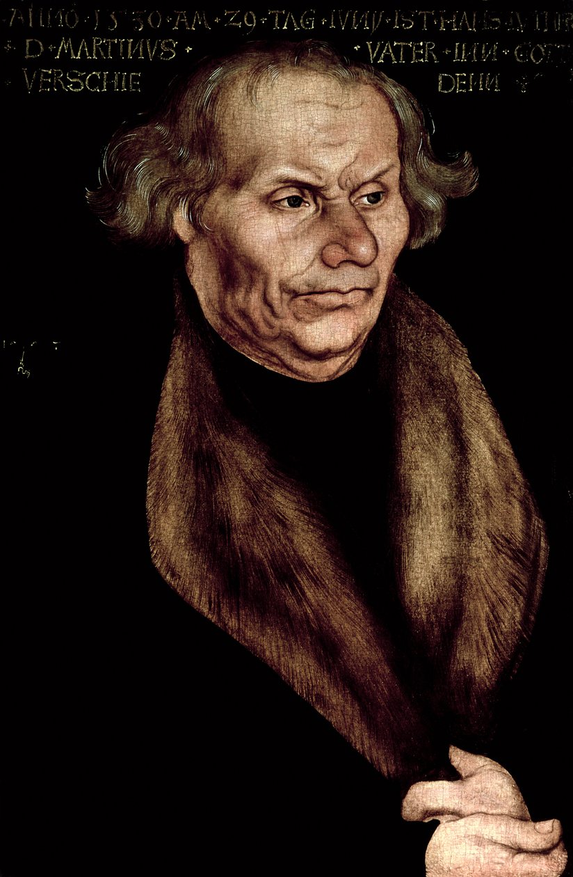 Hans Luther (1459-1530), far till Martin Luther av Lucas Cranach the Elder