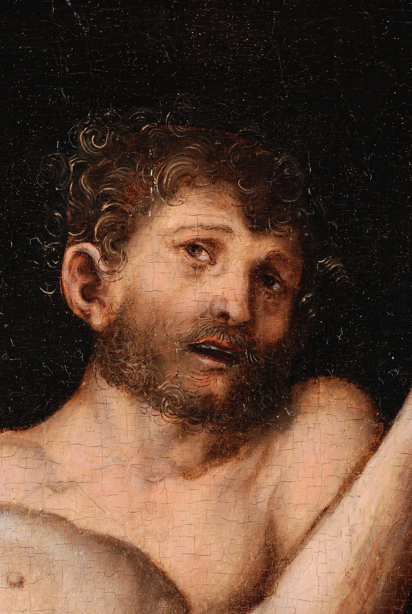 Herkules och Antaeus av Lucas Cranach the Elder