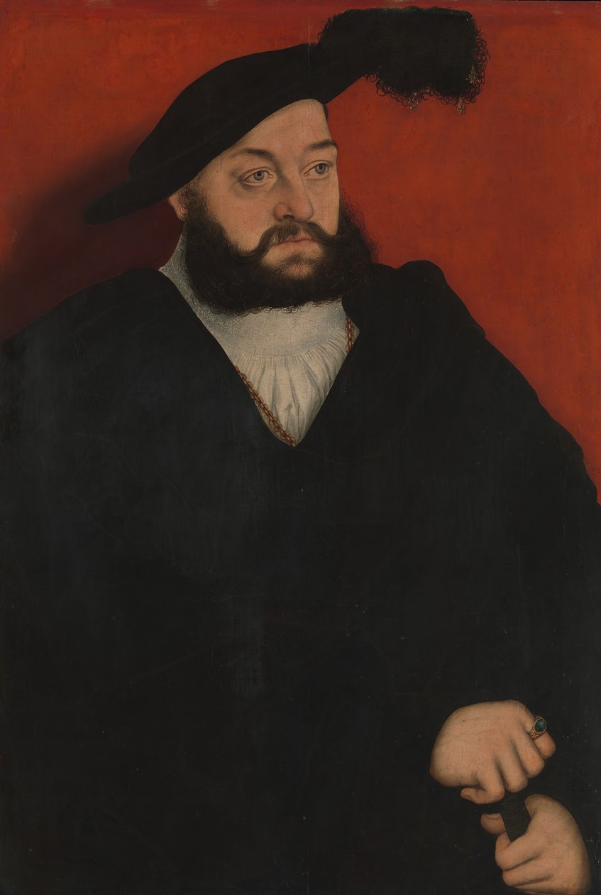Johann 1498-1537, hertig av Sachsen, ca. 1534-37. av Lucas Cranach the Elder