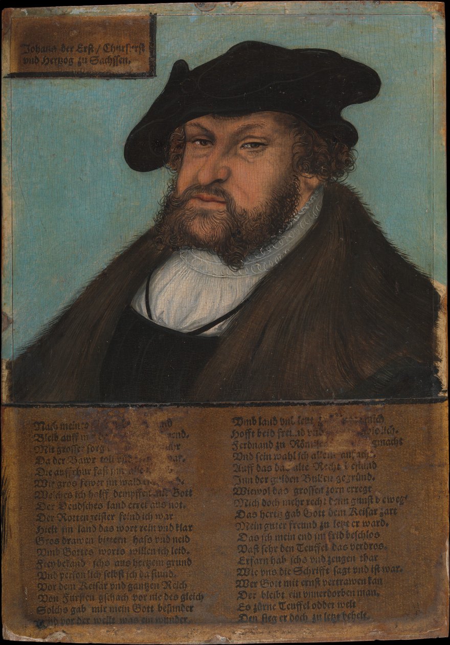 Johann I 1468-1532, konstanten, kurfurst av Sachsen, 1532-33. av Lucas Cranach the Elder