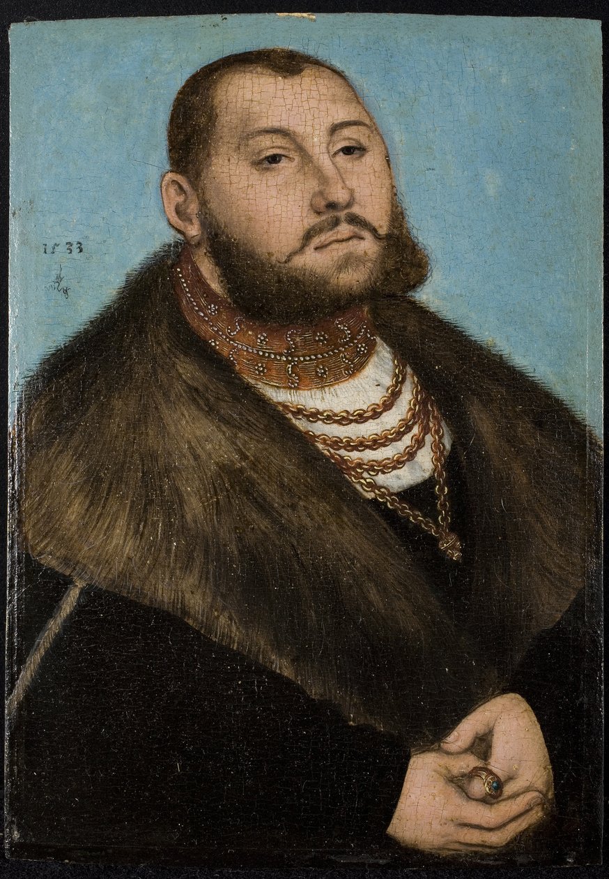 John Fredrik I, kurfurste av Sachsen 1503-1554 av Lucas Cranach the Elder