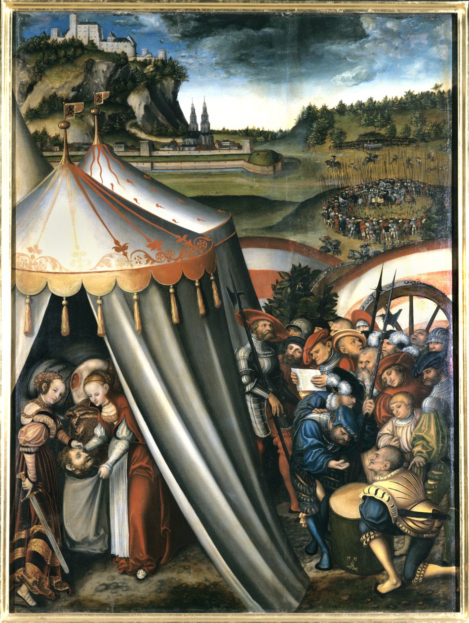 Judith i Holofernes tält, 1531 av Lucas Cranach the Elder