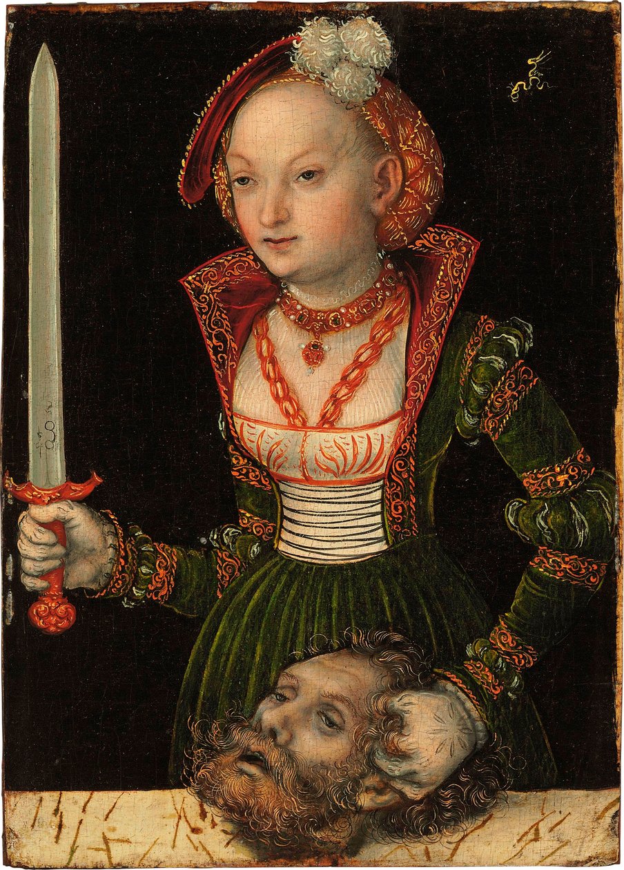 Judith med Holofernes huvud av Lucas Cranach the Elder