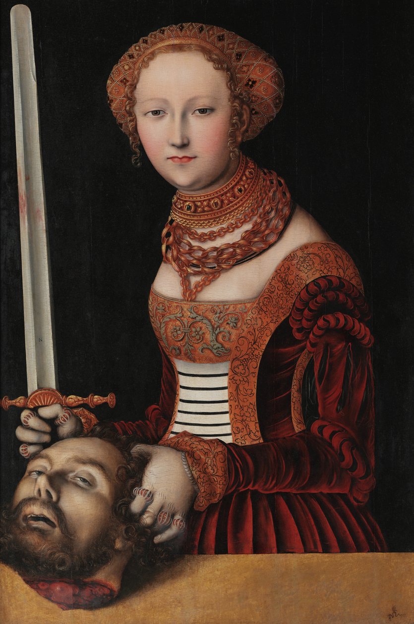 Judith med huvudet av Holophernes av Lucas Cranach the Elder