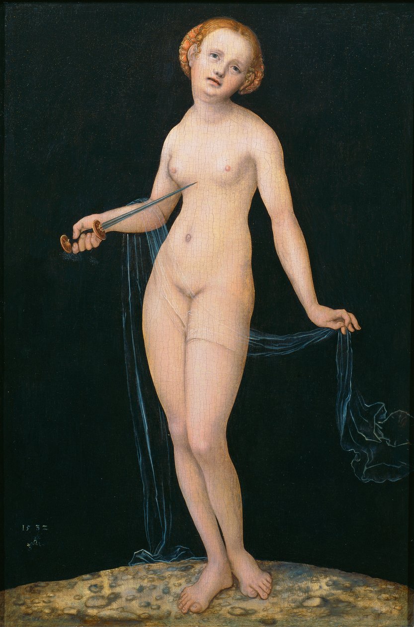 Lucretia av Lucas Cranach the Elder