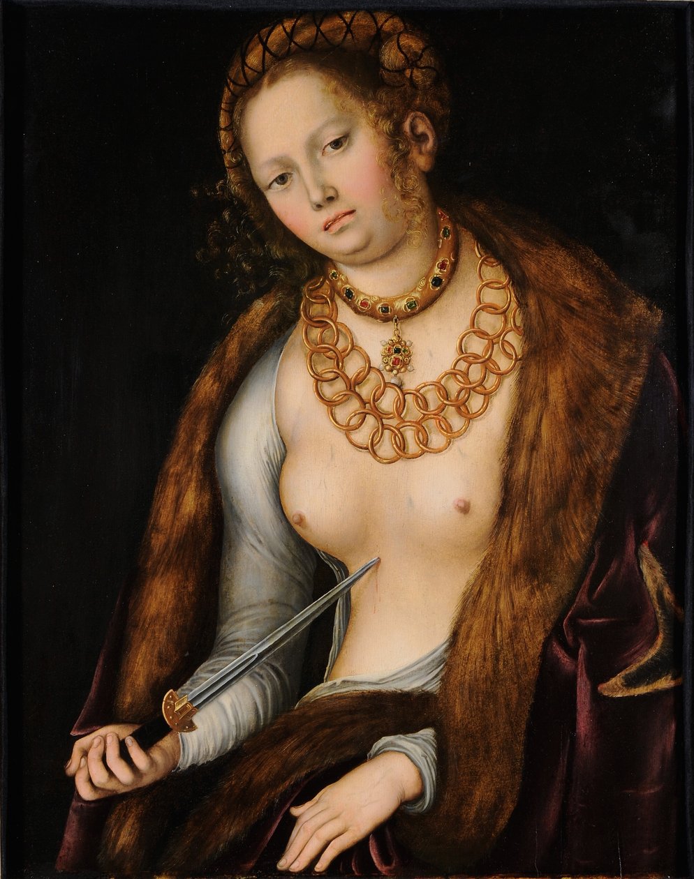 Lucretia av Lucas Cranach the Elder