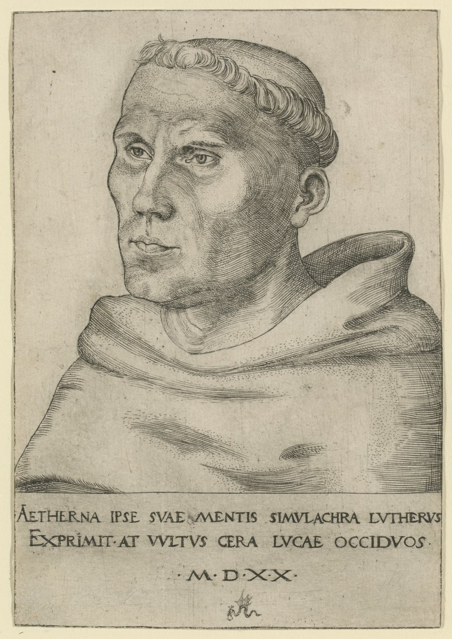Luther som en Augustinerbroder av Lucas Cranach the Elder