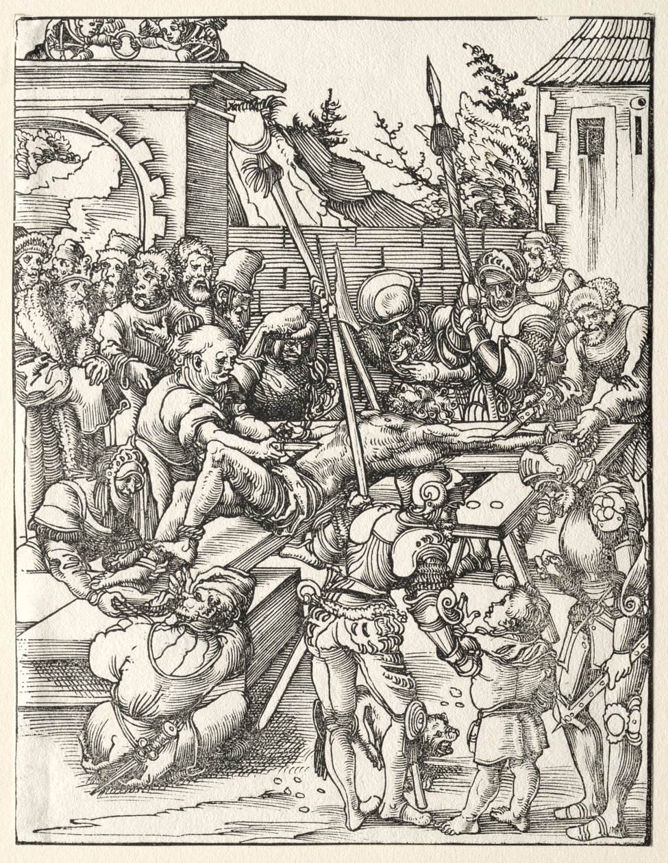 S:t Bartolomeus martyrskap. av Lucas Cranach the Elder
