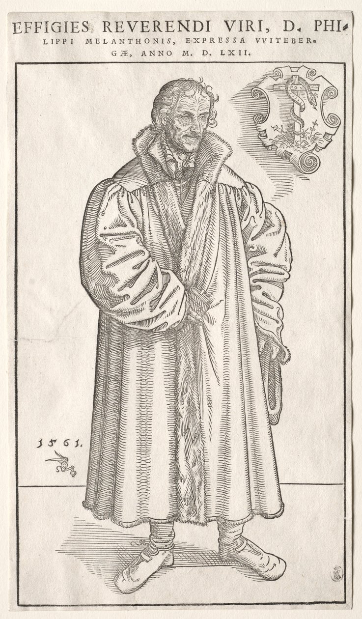 Philip Melanchthon. av Lucas Cranach the Elder