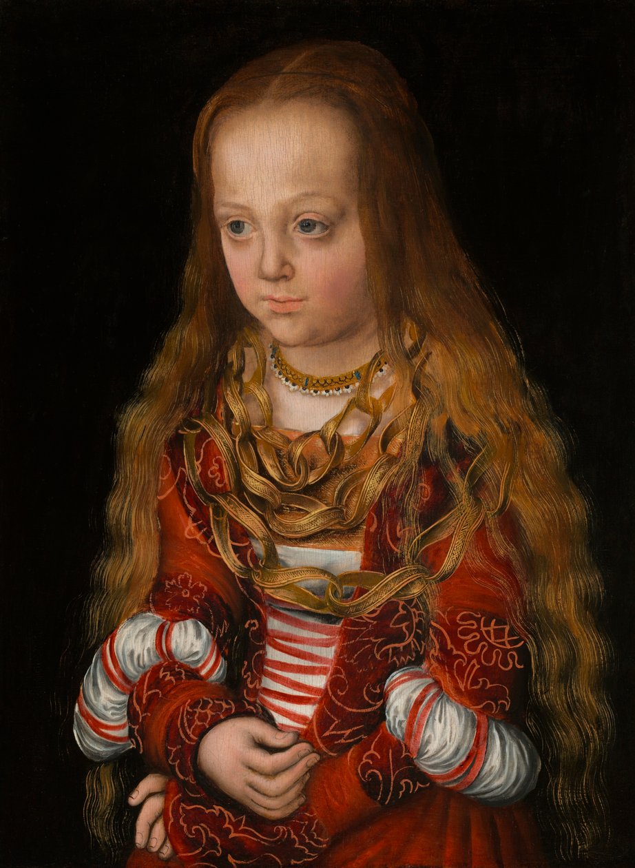 Porträtt av en sachsisk prinsessa av Lucas Cranach the Elder