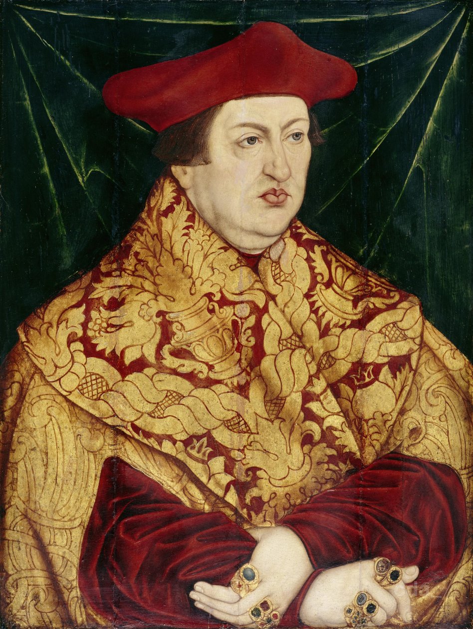 Porträtt av kardinal Albrecht av Brandenburg av Lucas Cranach the Elder