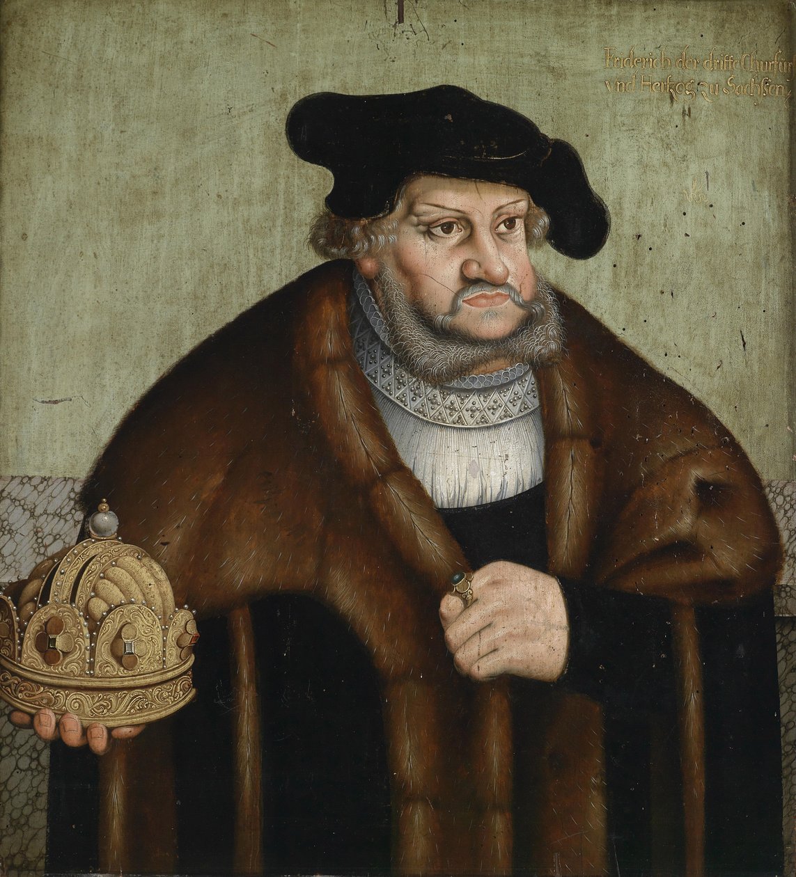 Porträtt av Fredrik III, kurfurste av Sachsen 1463-1525 av Lucas Cranach the Elder