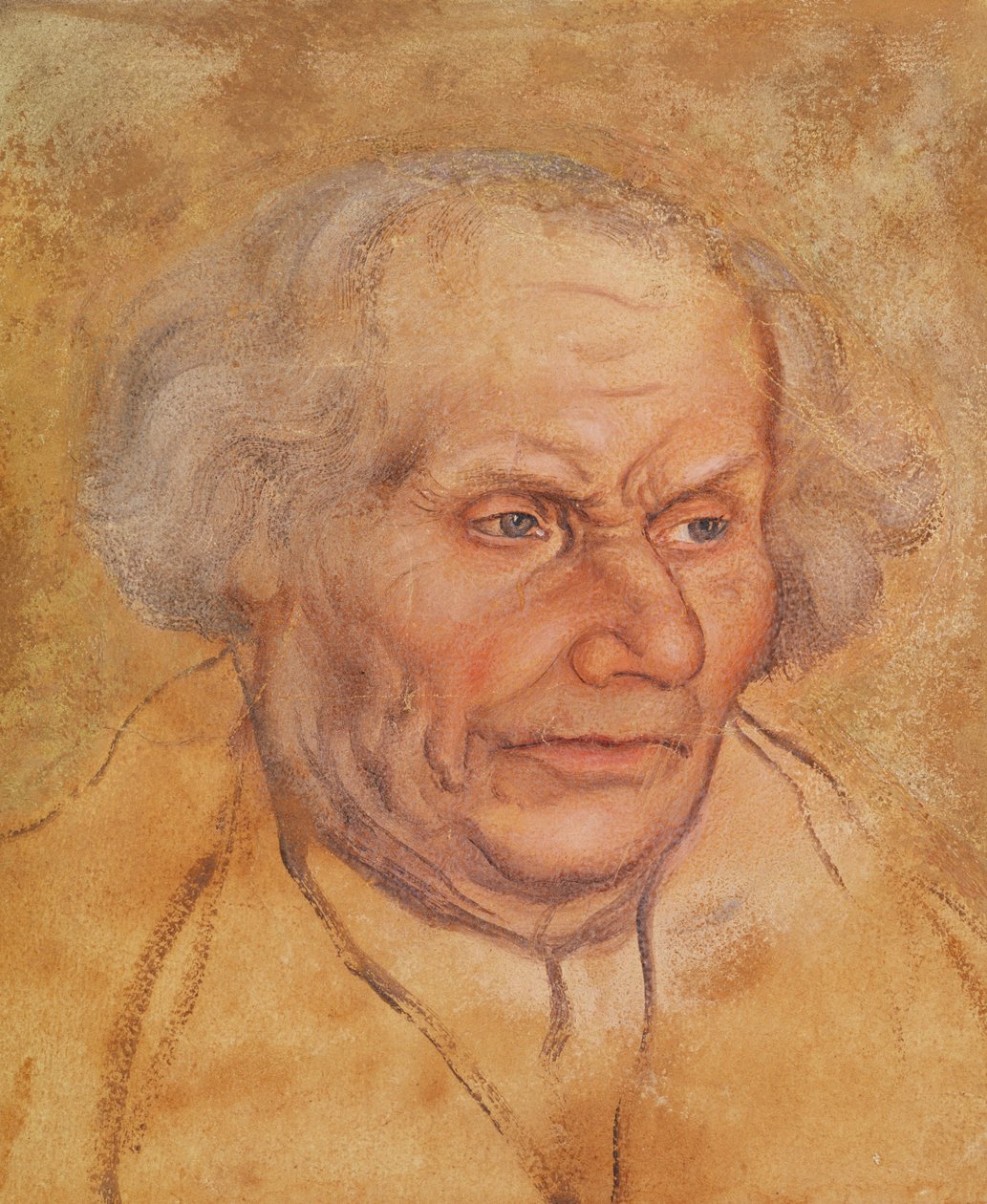 Porträtt av Hans Luther (1459-1530), far till Martin Luther (penna och wc på papper) av Lucas Cranach the Elder